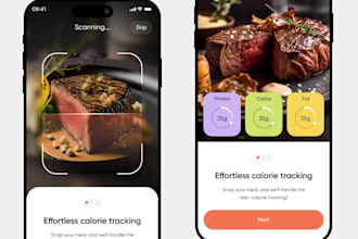 develop ai calories app, nutrition app, ai diet app, calories tracker app