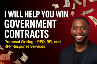 write winning bid proposal, rfp, rfq, rfi for government contract