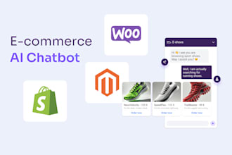 create ai powered shopify saas wix website dropshipping virtual customer chatbot