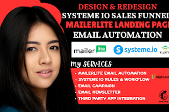 do mailerlite landing page email marketing automation systeme io sales funnel