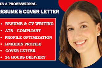 write and upgrade your resume CV cover letter, and linkedin profile