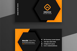 create a modern and clean business card design
