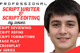review edit format movie script screenplay feature film tv series and stage play