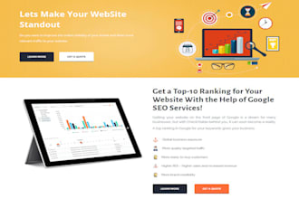make excellent landing page