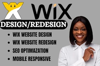 build and redesign wix websites, including wix ecommerce and wix studio