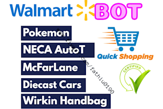 walmart bot, neca autot, pokemon, mcfarlane, auto purchase bot, atc checkout bot