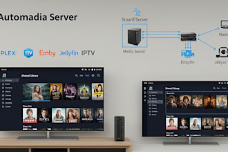 configure and automate plex media server, emby, jellyfin and iptv