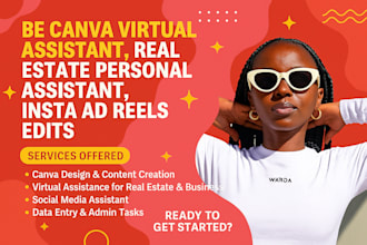 be canva virtual assistant real estate personal assistant insta ad reels edits