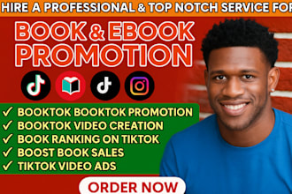 do viral book or ebook promotion tiktok booktok video amazon kdp ebook marketing