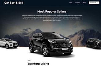 build car dealership website, car rental, truck website, logistic website