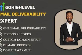 setup gohighlevel email deliverability fix domain issues dmarc spf ghl dns