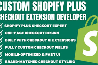 customize shopify plus one page checkout shopify checkout UI extension developer