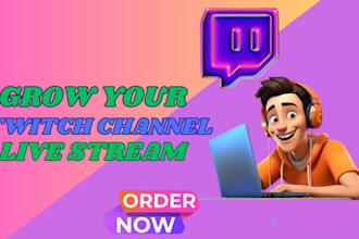 grow your twitch live stream with viewers and real engagement