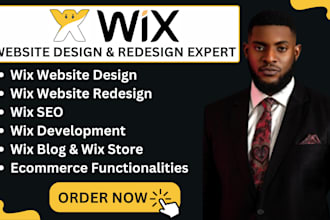 design wix website redesign wix website development wix website design