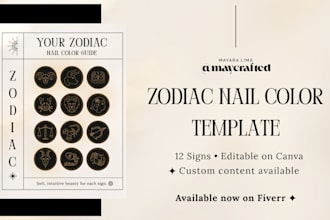 deliver a zodiac nail color template