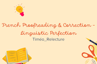 proofread and correct your french texts for linguistic perfection