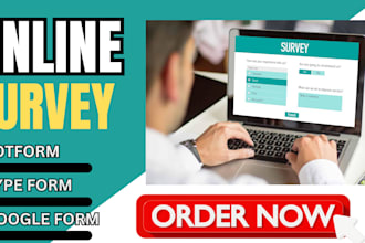 create responsive online survey, google form, type form, jot form, questionnaire