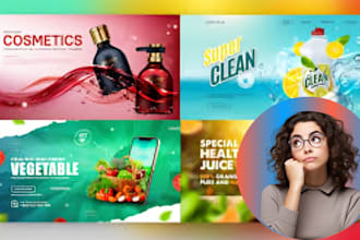 design stunning web banner, shopify banner, hero image, etsy