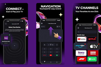develop roku tv remote and media casting app for iphone