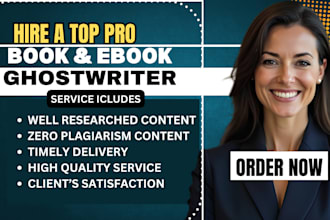 ghostwrite non fiction book ebook ghostwriter book writer self help ebook writer