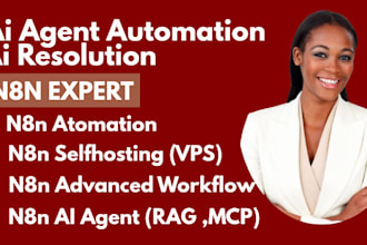 setup and build n8n ai agent, n8n workflow,n8n automation, chatbot automation