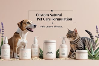formulate natural and unique pet care products as a cosmetic formulator
