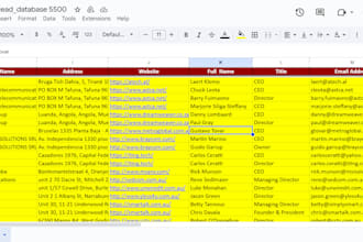 do manual data acquisition, web research, and data scraping
