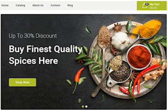 design spices shopify store food recipe website  seasoning sauce beverages store