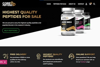 build peptide supplements website peptide product website amino acid sarms store