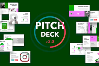create tech startup pitch deck for fundraising with powerpoint and google slides