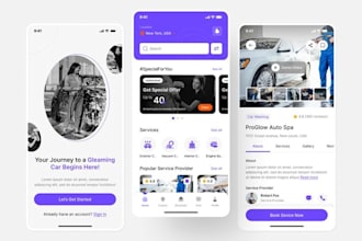 build car wash app, car rental app, booking app, car parking app, taxi app