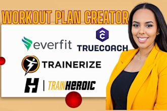 upload and setup workouts on everfit, truecoach, trainerize and pt distinction