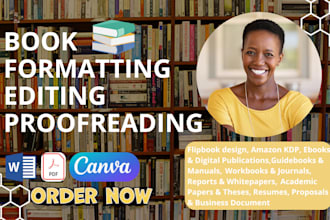 format,redesign, proofread your document, ebook, novel,report,flipbook