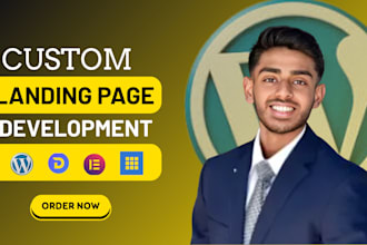 build or revamp wordpress landing page with elementor, divi or bluehost builder