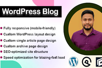 build a wordpress blog that is SEO friendly and fast