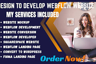 design or redesign  webflow website design  website development from scratch