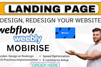 design and redesign mobirise weebly webflow jimdo duda and odoo website