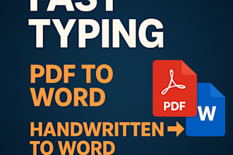 retype scanned, handwritten or PDF documents fast and accurately