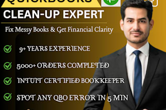 do setup, clean up and bookkeeping in quickbooks online, xero and wave