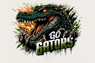design high quality crocodile mascot logo with free source file