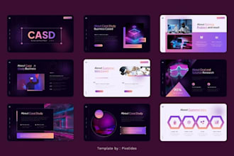 design branded corporate presentation  for bussiness reports and meetings