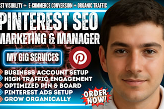 be your pinterest seo manager, marketing for pin and board
