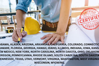 provide structural and civil engineering review, stamped drawings across  USA