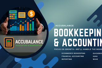 do bookkeeping and data entry in quickbooks, xero, wave etc
