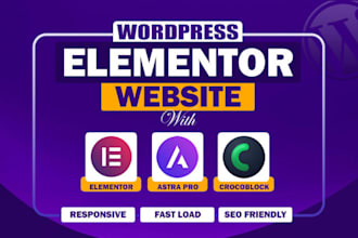 design or redesign a responsive wordpress landing page, acf using elementor pro