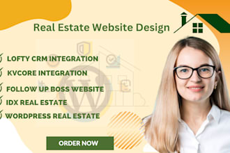 build real estate website integrated with lofty crm kvcore folow up boss or idx