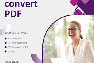 convert PDF to word, google docs or powerpoint fast