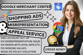 fix google merchant center suspension misrepresentation shopping ads gtin