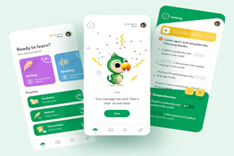 develop user friendly language learning app, translator app e learning website