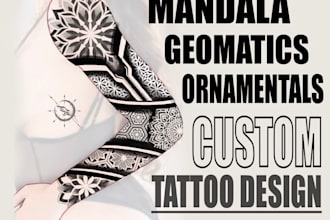 design mandala,ornamental tattoo custom made for your body
